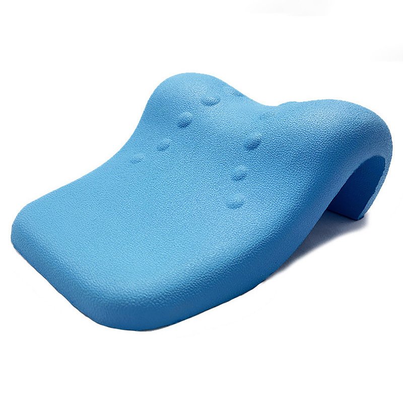Sponge Neck Pillow Portable Neck Relaxer High Elasticity Ergonomic Curved Design Corrector for Pain Relief