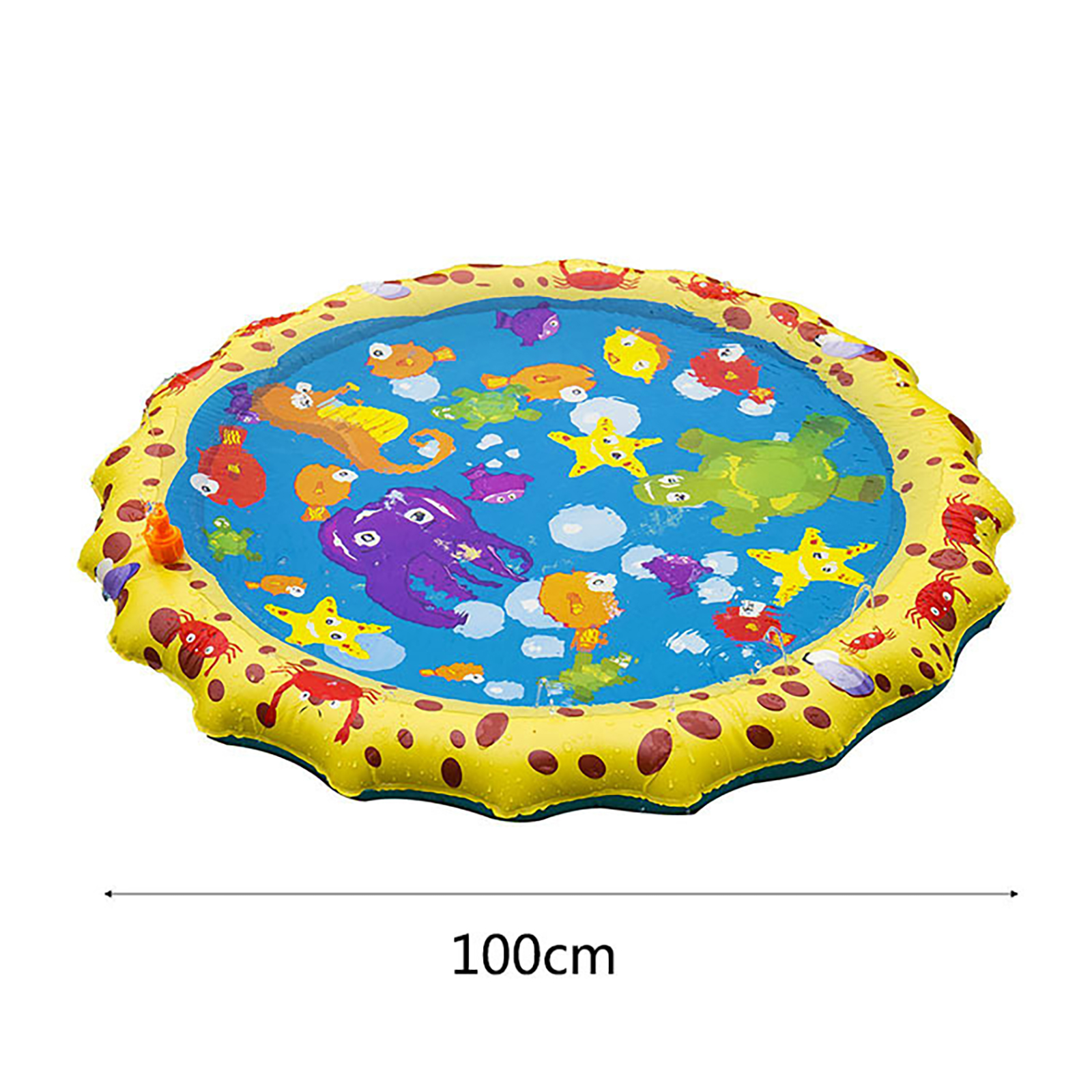 Sprinkler Pad For Kids 39” Sprinkler Play Mat Outdoor Pool Party Water Play Toys Water Play Game For Kids Pets