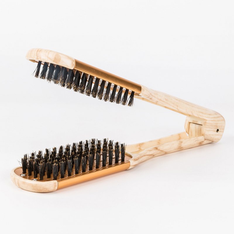 Straight Hair Clip Hair Straightener V-shaped Bristle Comb Styling Tools Suitable For Home Use Hair Stylists Salons
