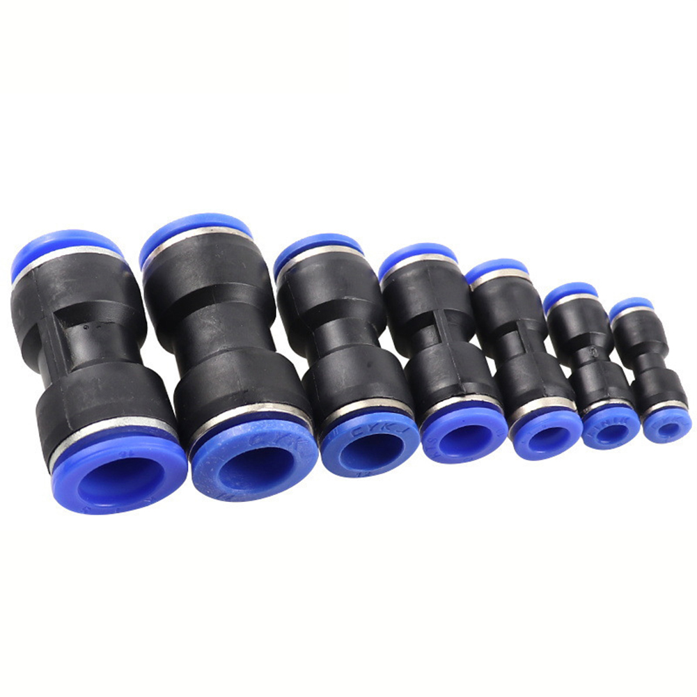 Straight Push Connectors Quick Release Pneumatic Air Line Fittings 4mm 6mm 8mm 10mm 12mm 14mm 16mm for