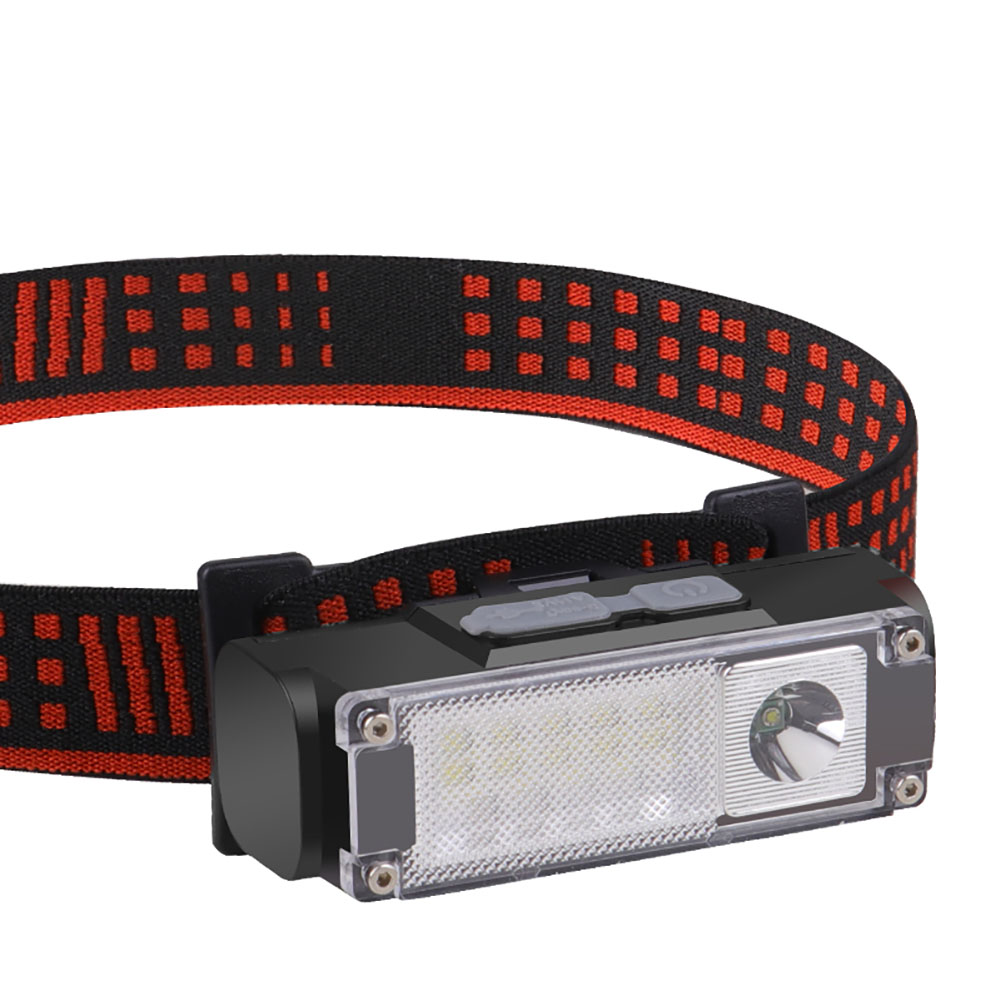 T125 Xpe LED Headlamp 4 Mode Type-c Rechargeable Outdoor Super Bright Headlight Torch Indicator Light without Battery