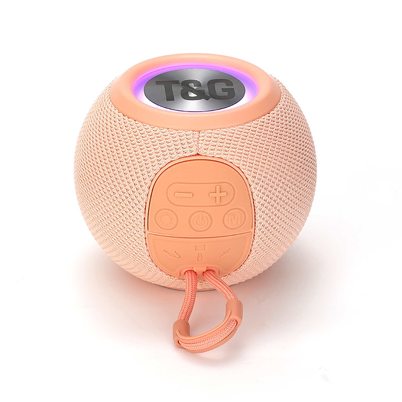 TG337 Wireless Speaker Portable Speaker Powerful Sound 57MM Horn Driver Speaker With Color Lights Micro SD USB AUX Player For Home Kitchen Outdoor Travelling