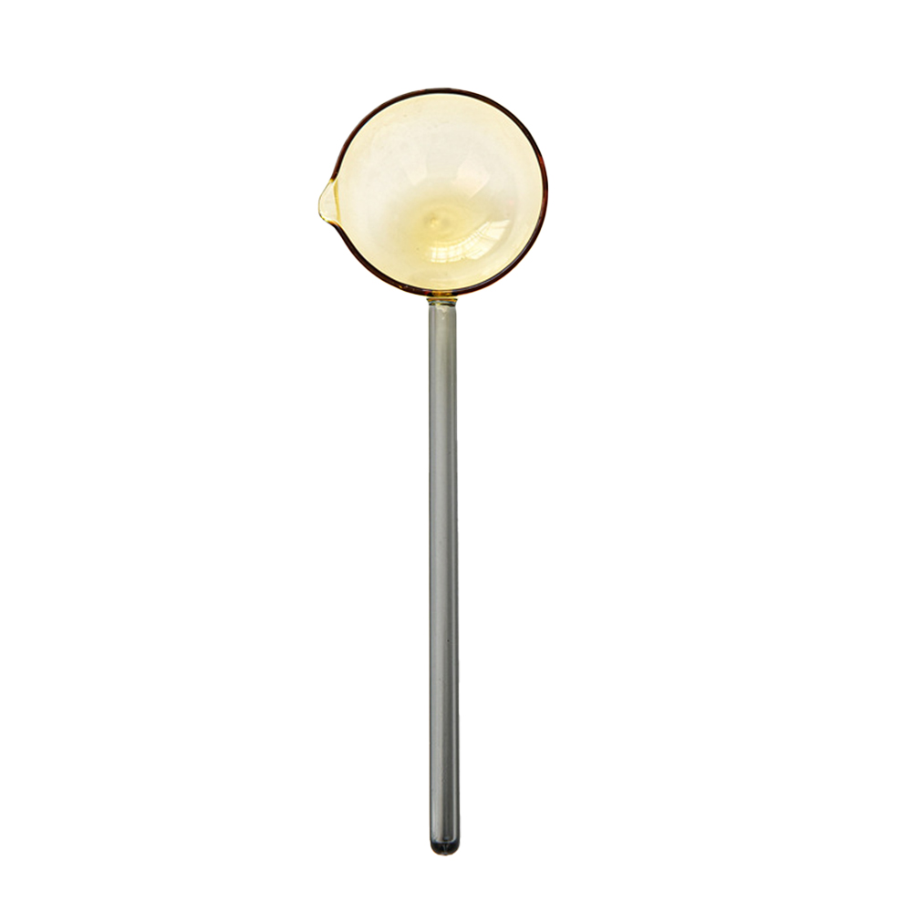 Transparent Glass Spoon High Temperature Resistant Milk Coffee Dessert Spoon Kitchen Accessories