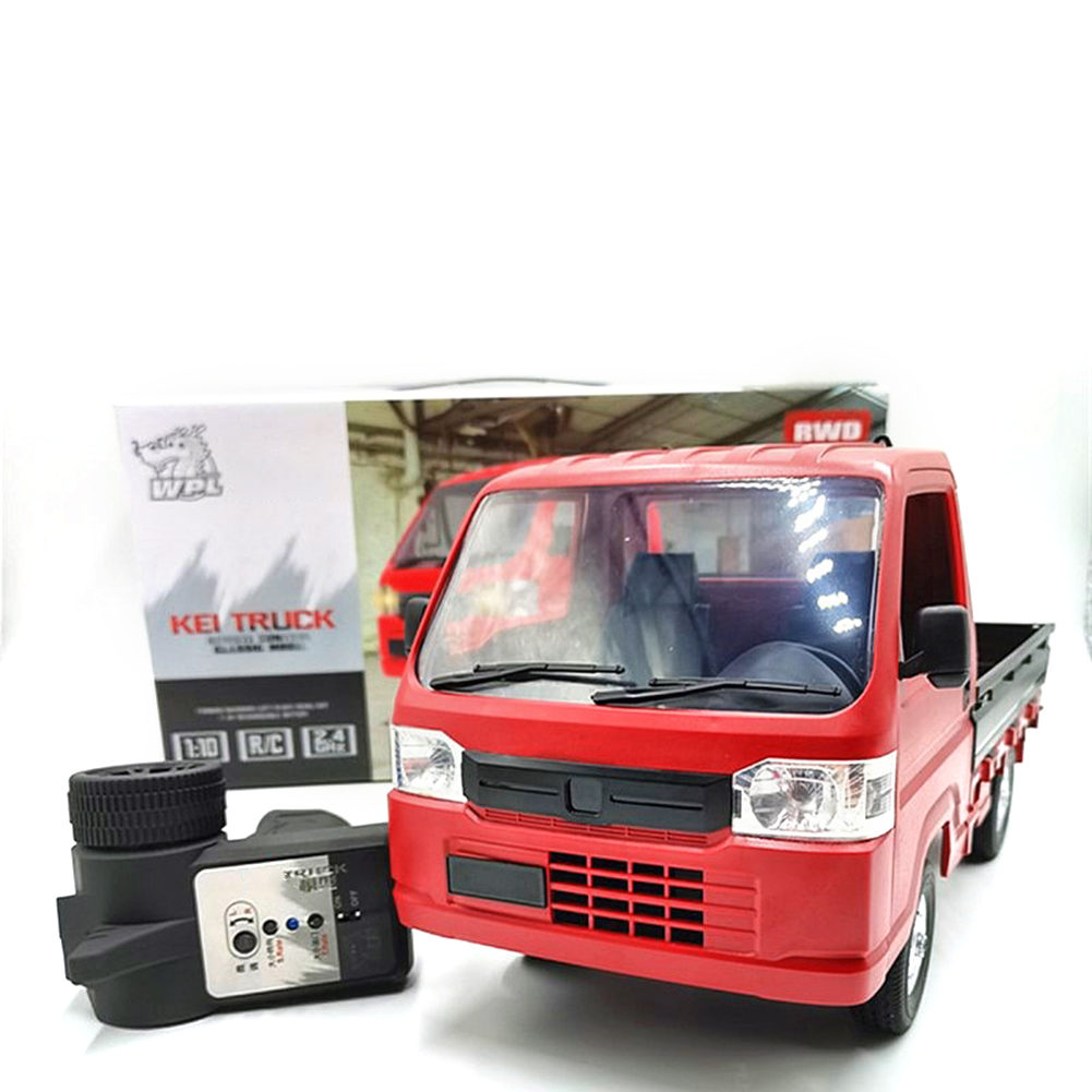 WPL WL01 2.4G RC Car Simulation Drift Truck Van Remote Control On-road Car for Boys Girls Birthday Christmas Gifts Red