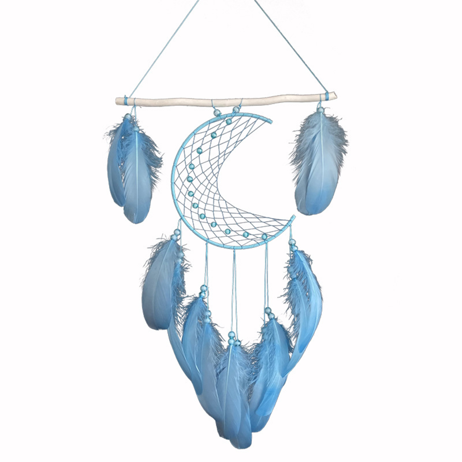 Wall Hanging Dream Catchers With Natural Feathers Wood Stick Wind Chimes Home Craft For Wall Hanging Home Decoration