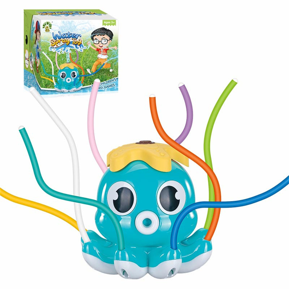 Water Spray Outdoor Toy Cute Cartoon Octopus Sprinkler Bath Toy For Summer Water Party