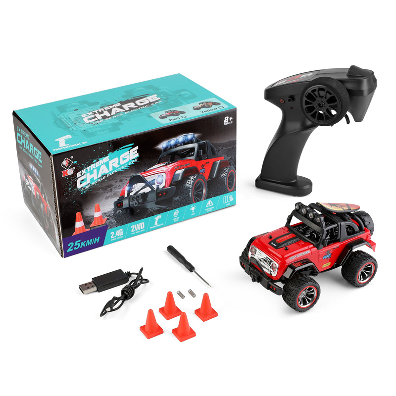 Wltoys 322221 2.4g Radio System 1/32 2wd 280 Brushed Motor Mini Remote  Control  Car Off Road Vehicle Models W/ Light Children Toys