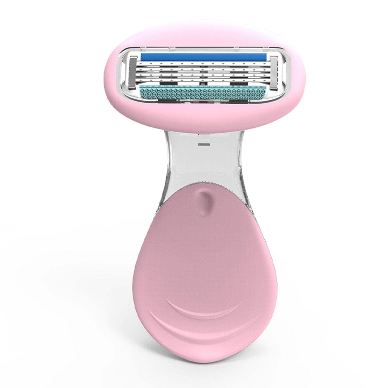 Women Manual Shaver 4 Layer Blades Hair Removal Razor with Safety Cover for Body Face Leg Face