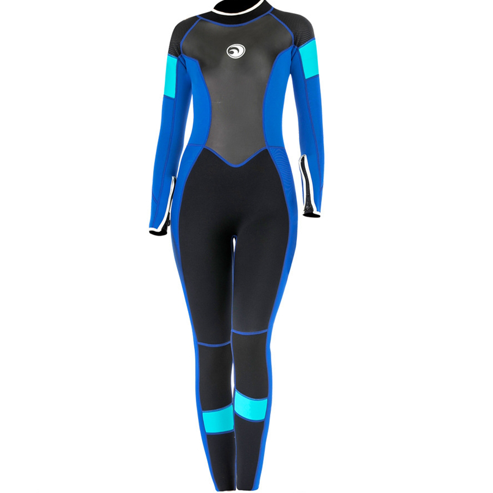 Women’s 3MM Full Body Wetsuit Warm Neoprene Swimsuit Full Body Long Sleeves Sunsuit For Snorkeling Kayaking Orange Purple 138 XL