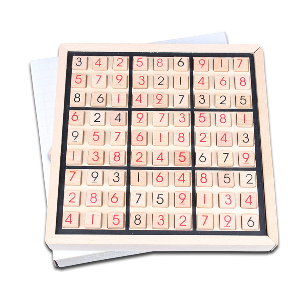 Wooden Sudoku Chess Board Game Children Intelligence Logical Thinking Educational Toys For Birthday Gifts