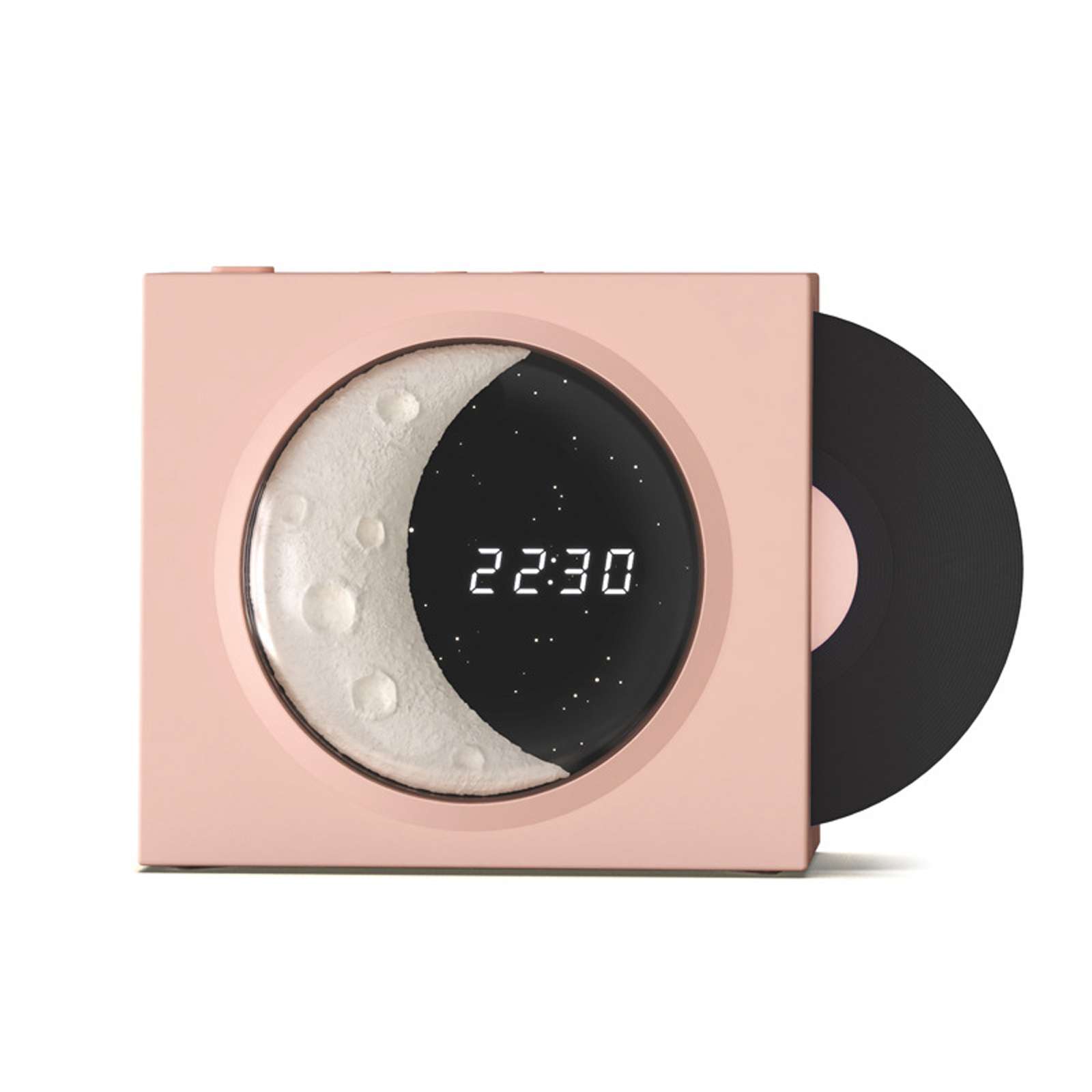 X09 Moon Clock Speaker Hifi Bluetooth Player Vinyl Nostalgia Large Volume Desktop Outdoor Small Audio