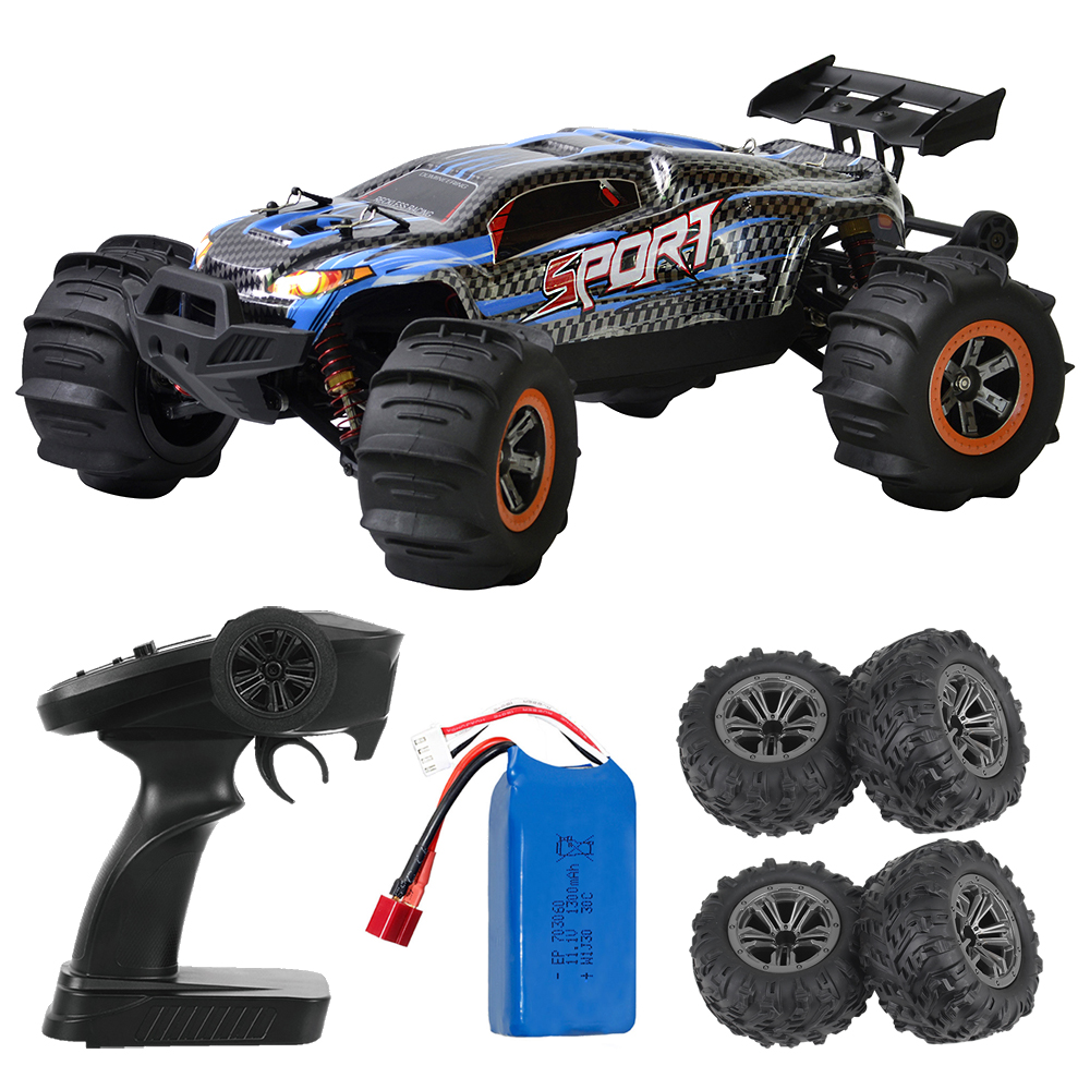 Xlf F-10 Full-scale Four-wheel Drive Off-road Vehicle 1:12 Bigfoot High-speed 2.4g Remote Control 2216 Outer Rotation Motor Rc  Model  Car Two-wheel double battery