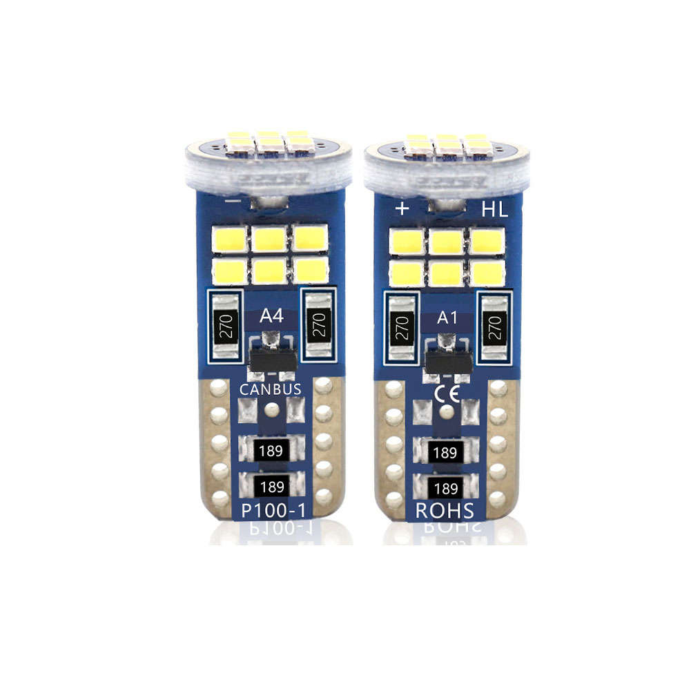 1 Pair Car T10 Width Light Canbus W5w 2016 18smd Interior Highlight Decoding Trunk Lamp