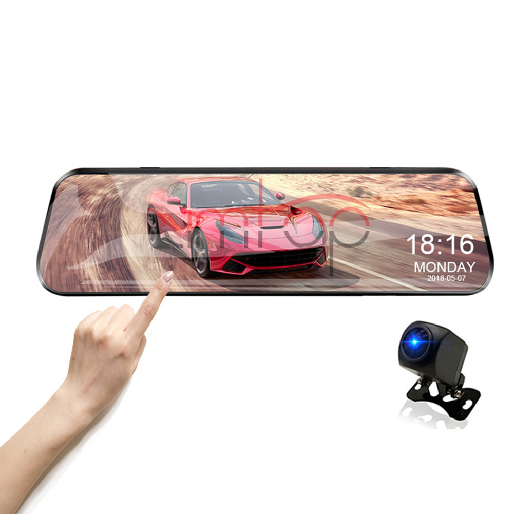 1080p Car Dash Cam Night Vision 10-inch Full Screen 170-degree Wide-angle Hd Driving Recorder Streaming Media