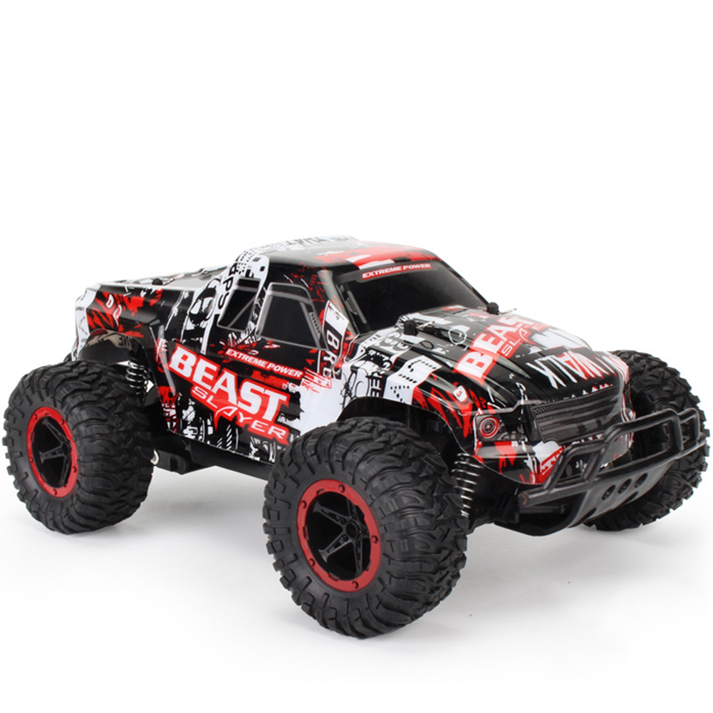 1:16 2.4G Remote Control Car Off-road Car Rechargeable Big-foot Climbing Pickup Racing Car Toys