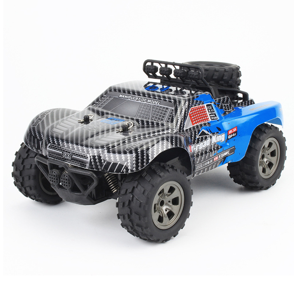 1:18 Desert Short Pickup RC Car Model Big-foot High-speed Off-road Vehicle 2.4G Remote Control Car Toys Red