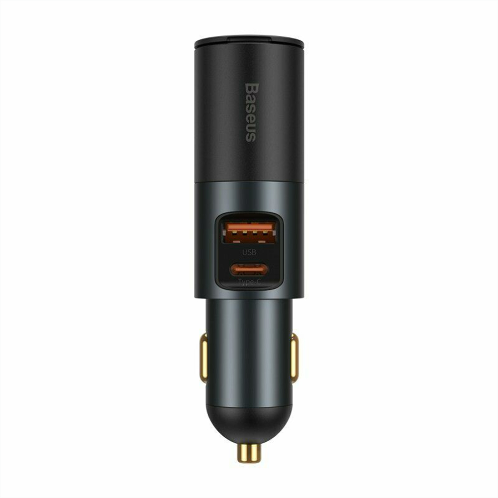 120w Car 2  In  1  Cigarette  Lighter Gold-plated Contacts 3 Fast Charging Ports Car Charger For Cars Off-road Vehicles Large Trucks