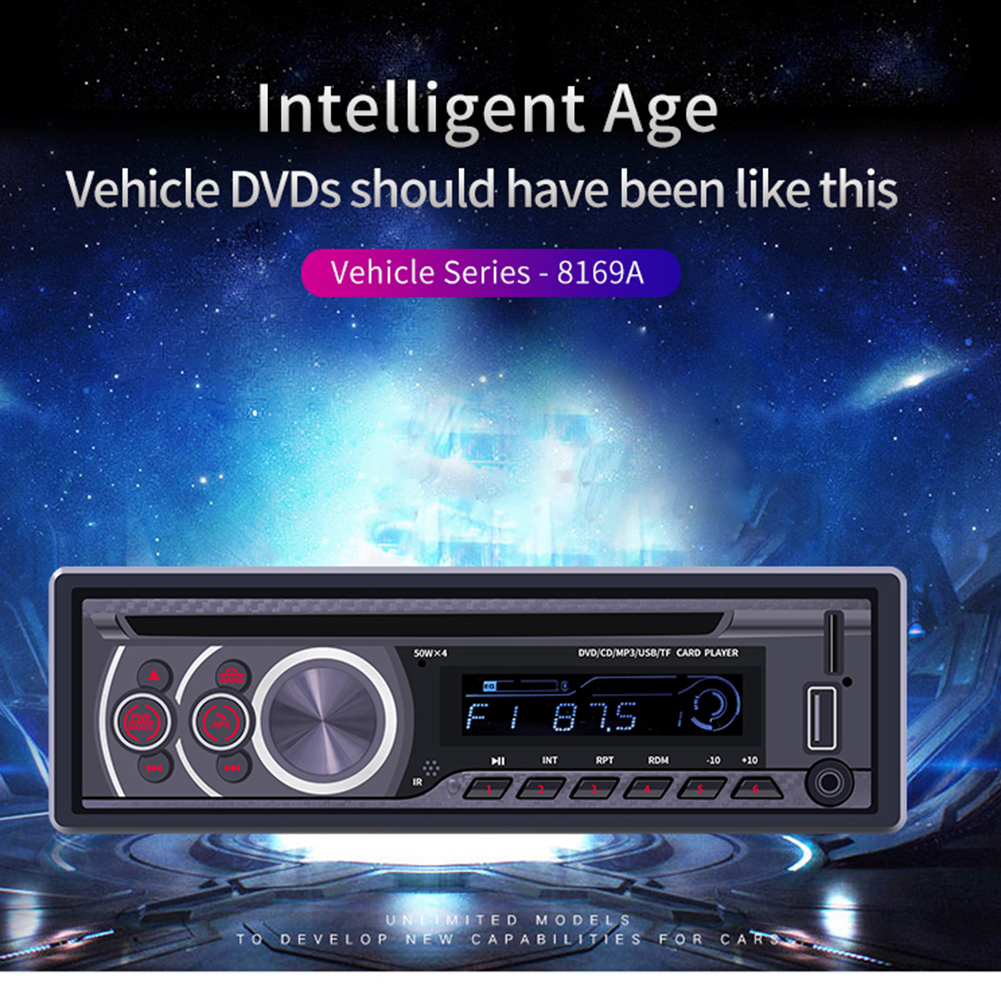 12V Universal Bluetooth U Disk Car Audio Stereo Vehicle Radio MP3 Player CD/DVD/VCD Player