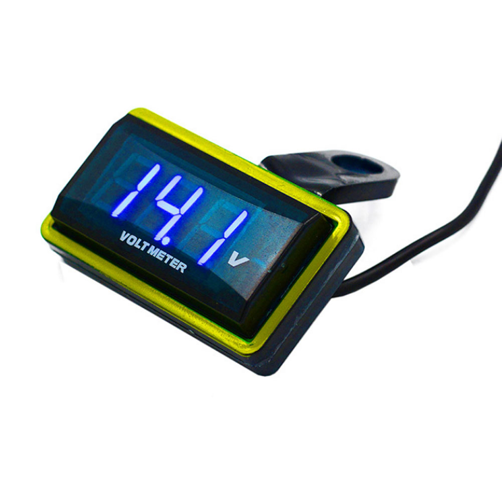 12v Universal Car Voltmeter Voltage  Gauge Panel Meter Car Digital Led Display With Bracket For Car Motorcycle Motor Bike