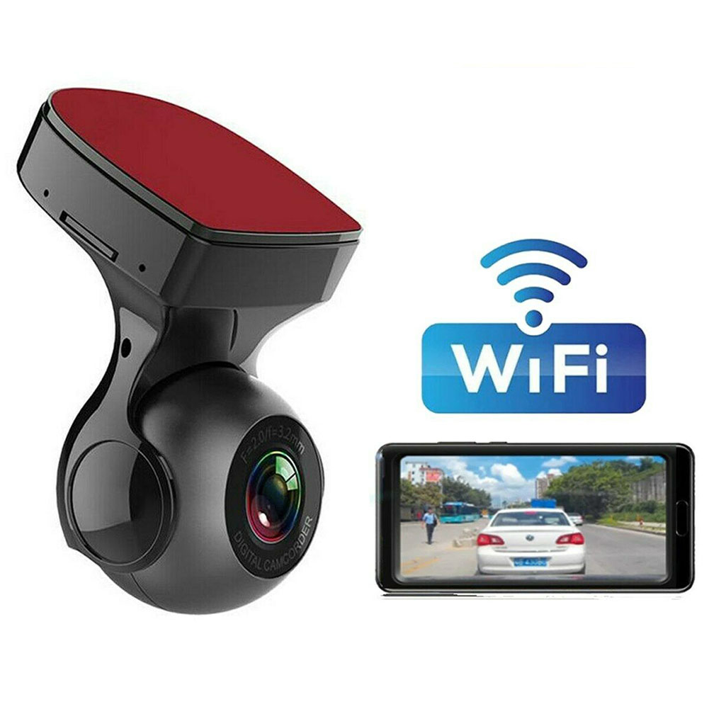 170 Degree Wifi Car  Driving  Recorder Hd 1080p Wide-angle Super Night Vision Dvr G-sensor Video Recorder Dash Cam Car Camera