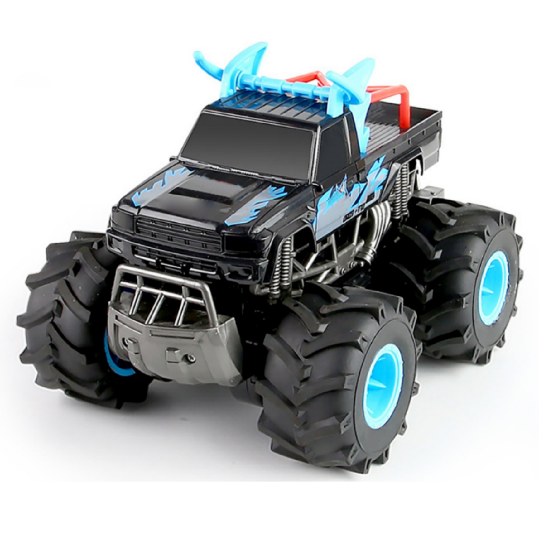 2.4g Remote Control Amphibious Climbing Car 4wd Long Battery Life Double-Sided Stunt Vehicle