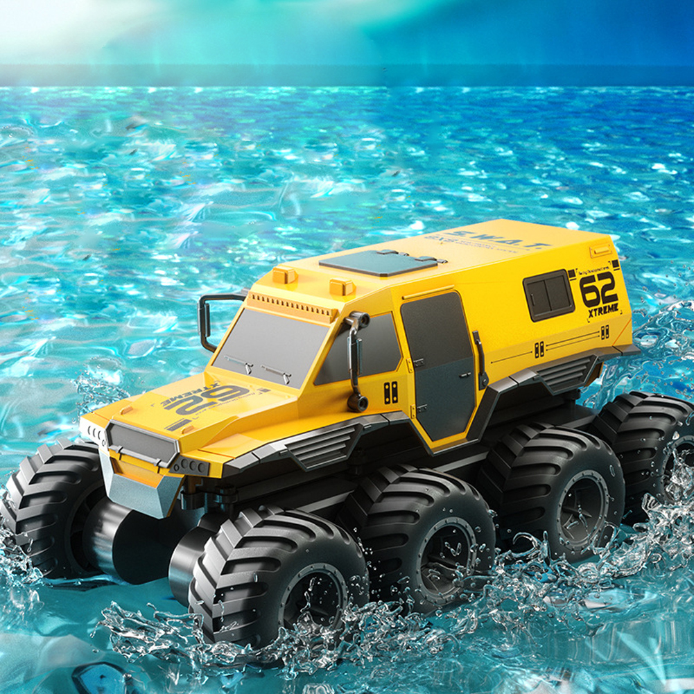 2.4g Remote Control Car 8wd Off-Road Amphibious Stunt Vehicle 8-Wheel Speed Racing Truck Crawler Toys