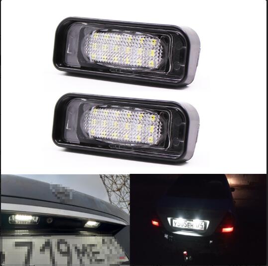 2PCS 18LED License Plate Light For Mercedes-Benz W220 S-class S280 S320 S500 License Plate Light
