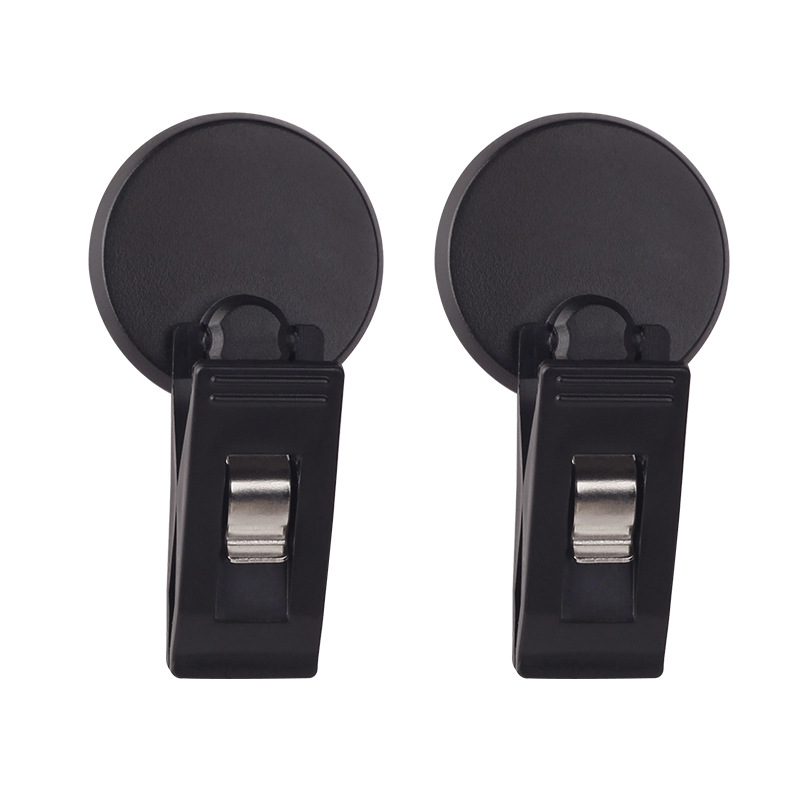 2PCS Car Crystal Clips Access Card Ticket Holder ABS Steel Spring Glasses Clip Multipurpose Clamp Auto Accessories