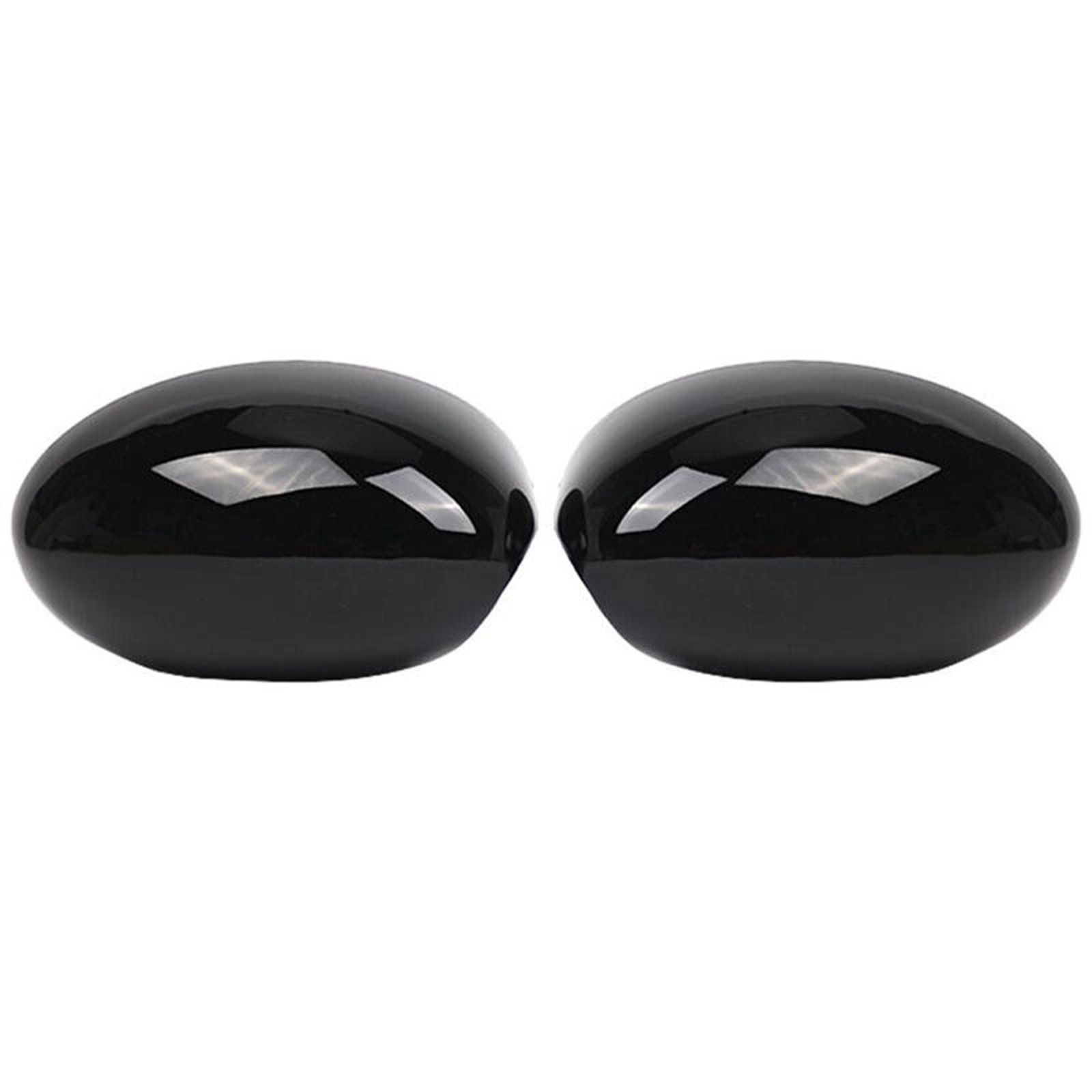 2PCS Car Side Rearview Mirror Cap Replacement Rearview Mirror Cover Exterior for Mini Cooper R50 R52 R53