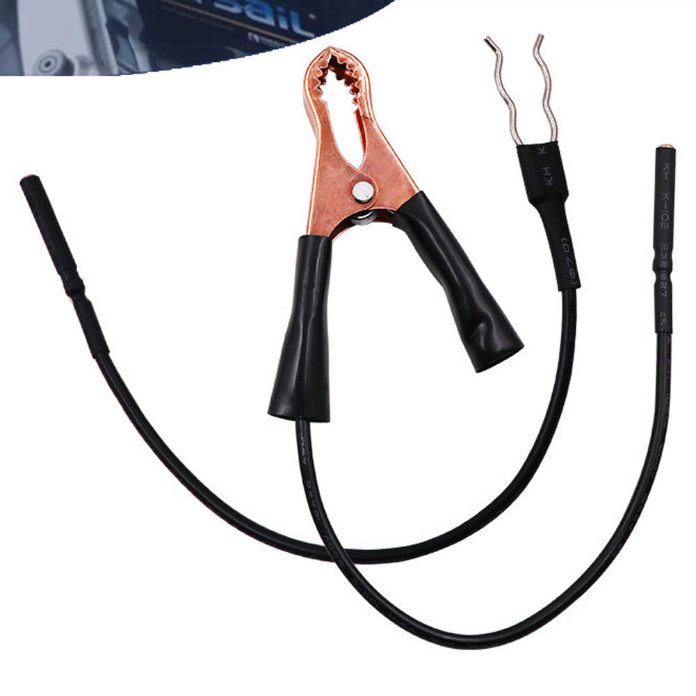 2pc Metal + Plastic Vehicle  Leakage  Detection  Tool, Car Battery Test Power Supply Cable Plug + Clip Detector, For Professional Electrician