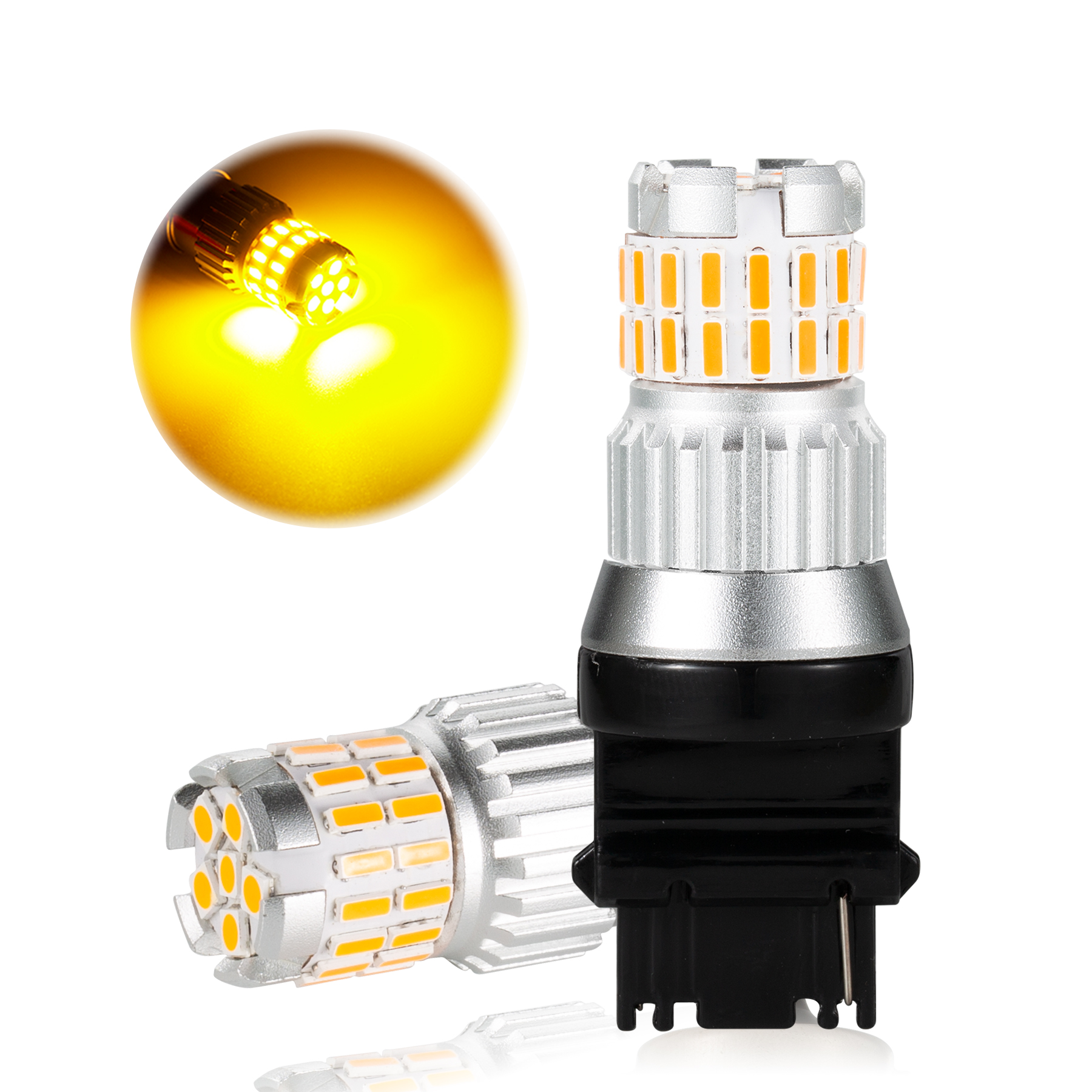 2pcs Fast Heat Dissipation LED Bulb for Car Canbus Waterproof Light 6500K