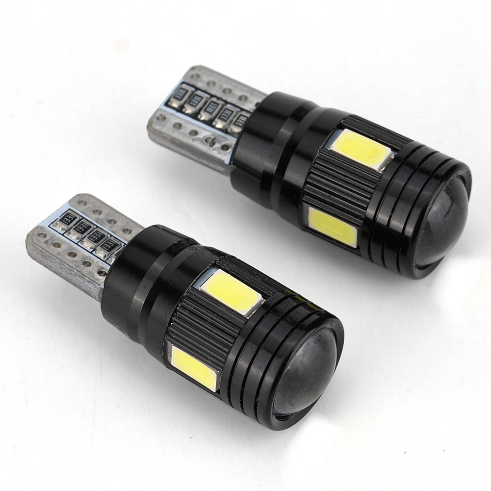 2pcs/4pcs/10pcs T10 LED Headlight Kit 6000K Low Beam White Lens Fog Marker Light – Black White light