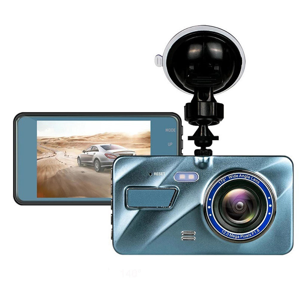 3.6 Inch Dual Lens Car  Driving  Recorder With A Bracket Wide-angle Car Dvr Dash Cam Video Recorder G-sensor 1080p Front Rear Cameras