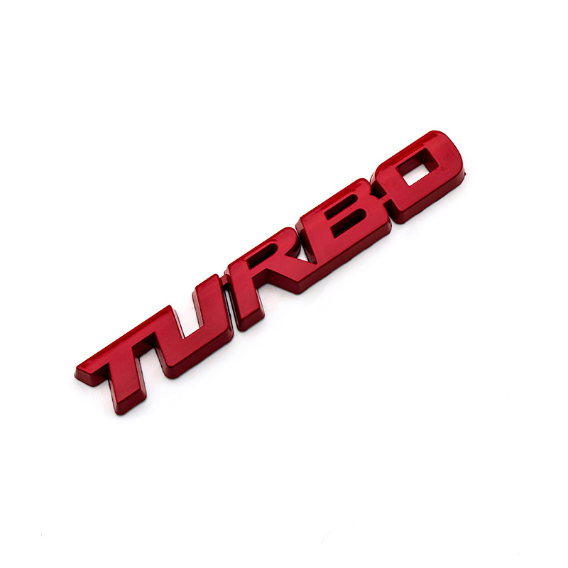 3D Car Styling Sticker Metal TURBO Emblem Body Rear Tailgate Badge Tailgate