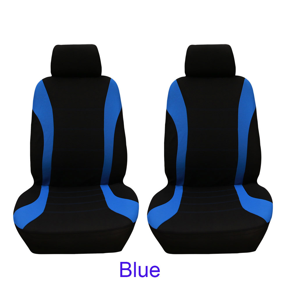 4pcs/set Car seat Cover Protector Seat Comfortable Dustproof Headrest Front Seat Covers Blue black