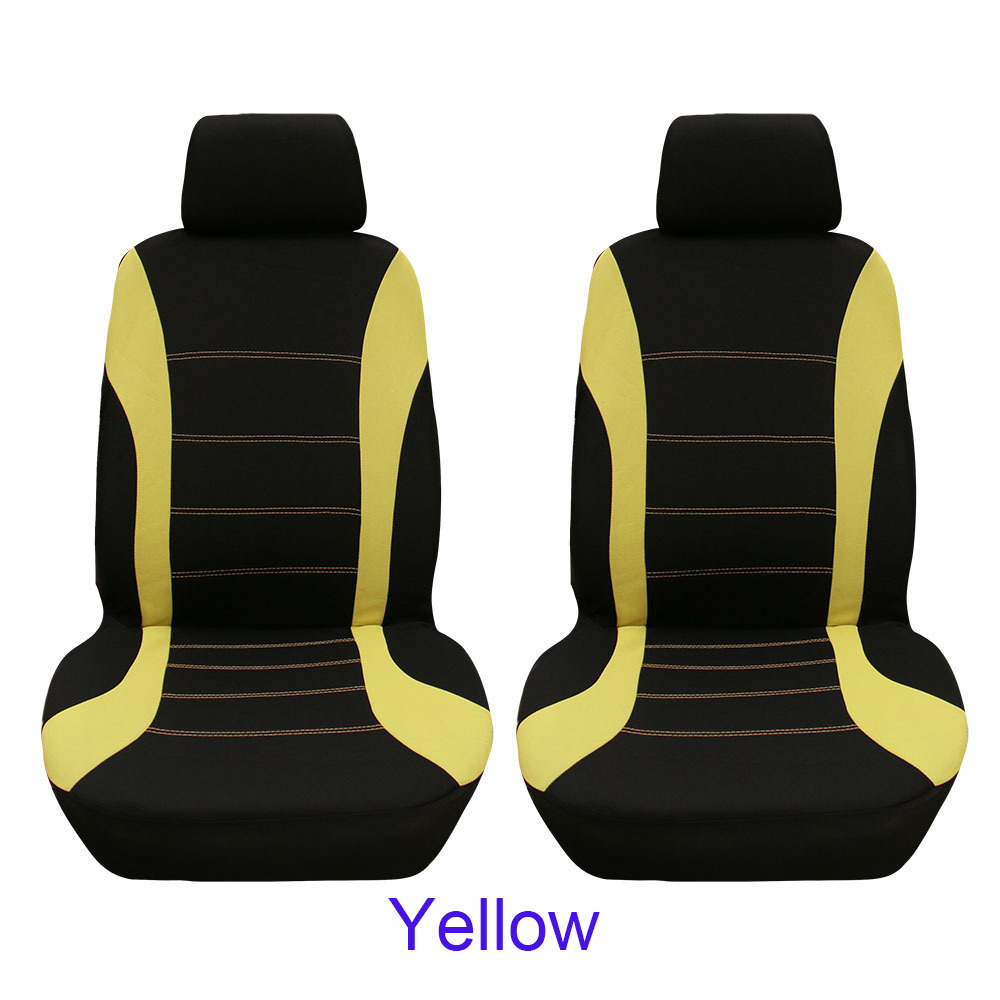 4pcs/set Car seat Cover Protector Seat Comfortable Dustproof Headrest Front Seat Covers Blue black