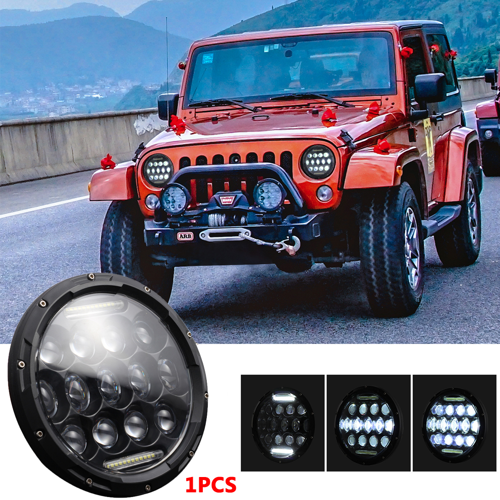 7 INCH 280W LED Headlights 6000K 28000LM Halo Angle Eye For Jeep Wrangler CJ JK LJ 97-17 6000K White