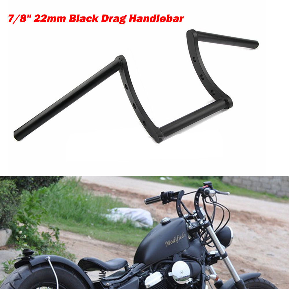 7/8” 22mm Motorcycle Drag Z-Bar Pullback Handlebar for  Honda