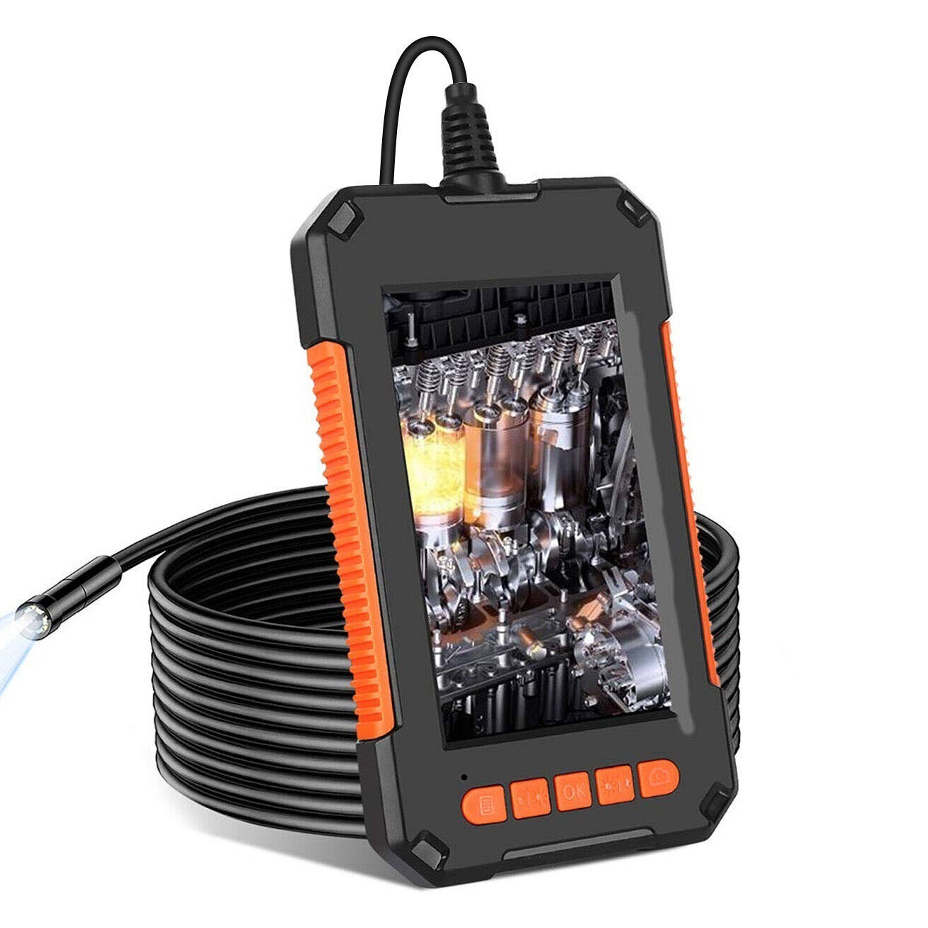8mm 1080P HD Industrial Endoscope 2 Million Hand-held Portable Pipeline Borescope Camera Inspection Tool 2M