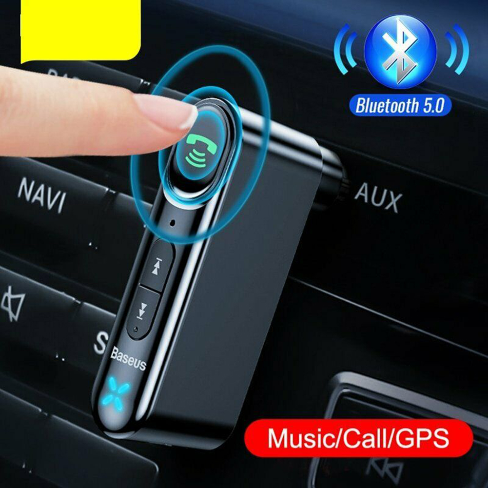Aux Car Bluetooth-compatible 5.0 Mp3 Player Audio Converter Car Bluetooth-compatible Hands-free Calls Receiver Audio Adapter