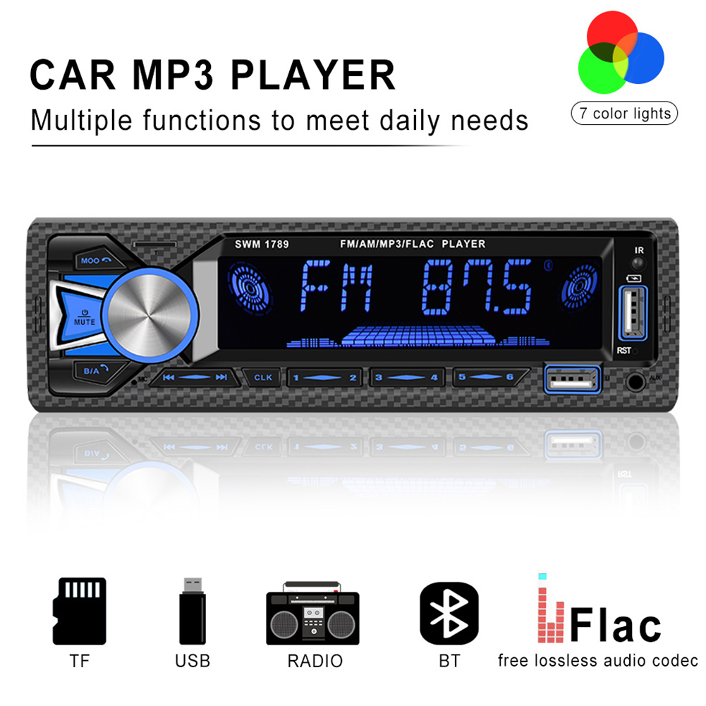 Bluetooth Wireless Car MP3 Player Stereo Audio Music FM Receiver with Radio/tf Card Slot/usb Interface