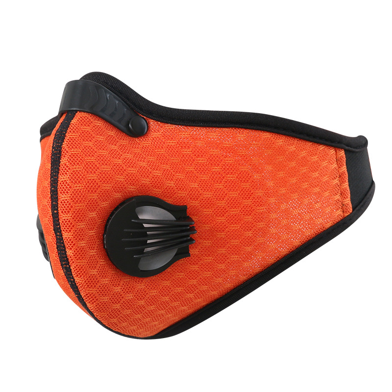 Breathable Mesh Bicycle Mask Dust Smog Windproof Protective Nylon Mesh Bike MTB Cycling Half Face Mask black_One size