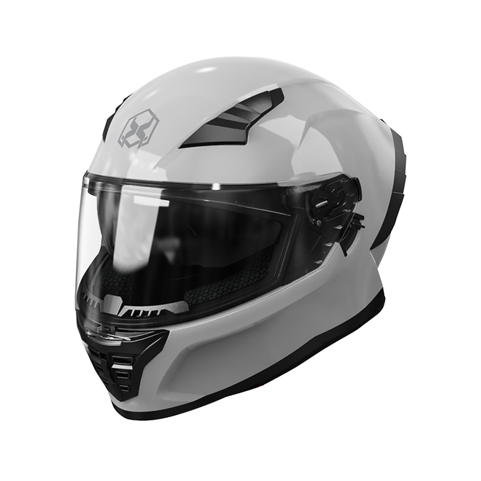 TotalPro – Motorcycle Full Face Helmet with Sun Visor Air Ventilation Dot Approved Motorbike Street Bike Helmet Gray XL Size