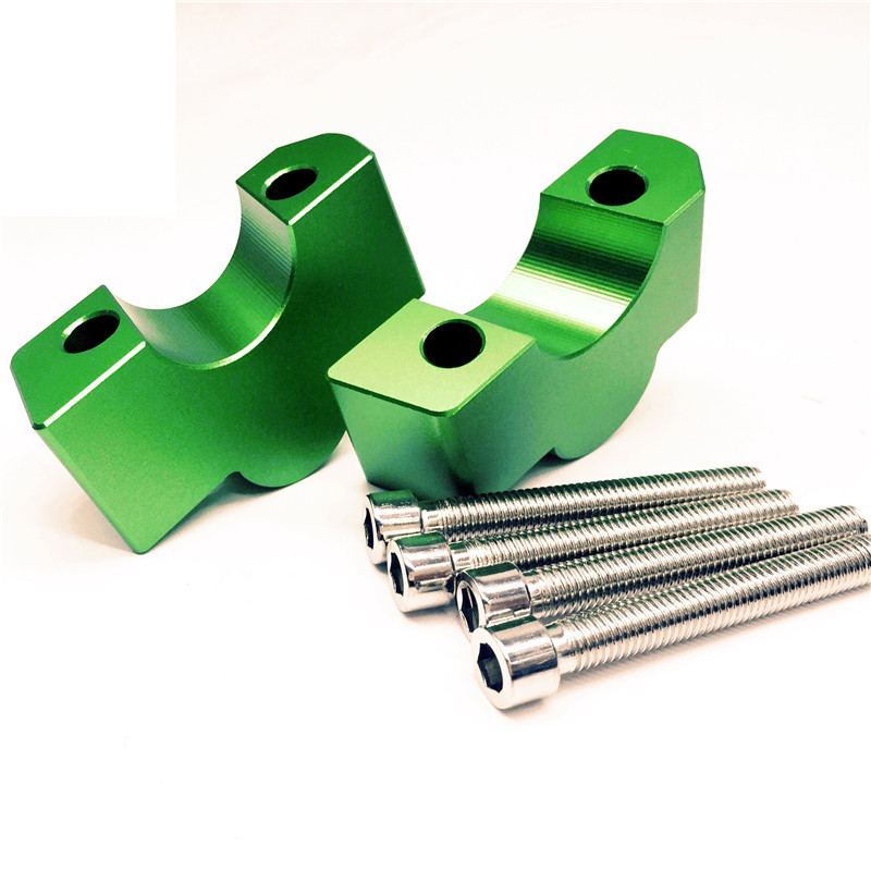 CNC Machining Handlebar Risers Bar Clamp Extend Adapter with Bolts for KAWASAKI VULCAN S VN650 15-19