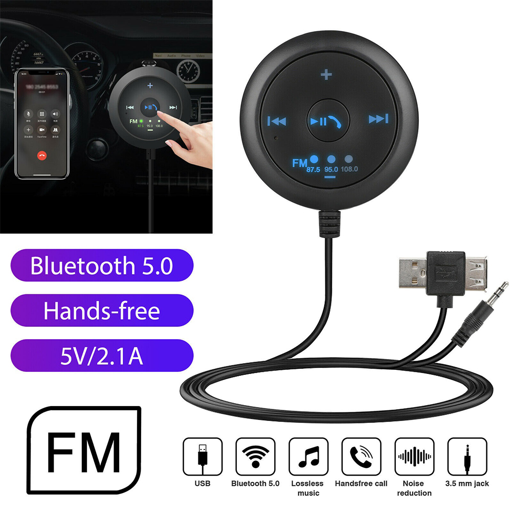 Car  5.0  Bluetooth-compatible  Receiver  Transmitter Mp3 Music Player Handsfree Calling Navigation Adapter