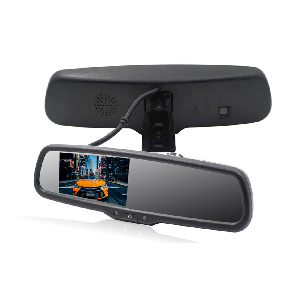 Car Backup Rear View Camera 4.3 Inch Mirror Monitor High Brightness Automatic Dimming Reversing Display