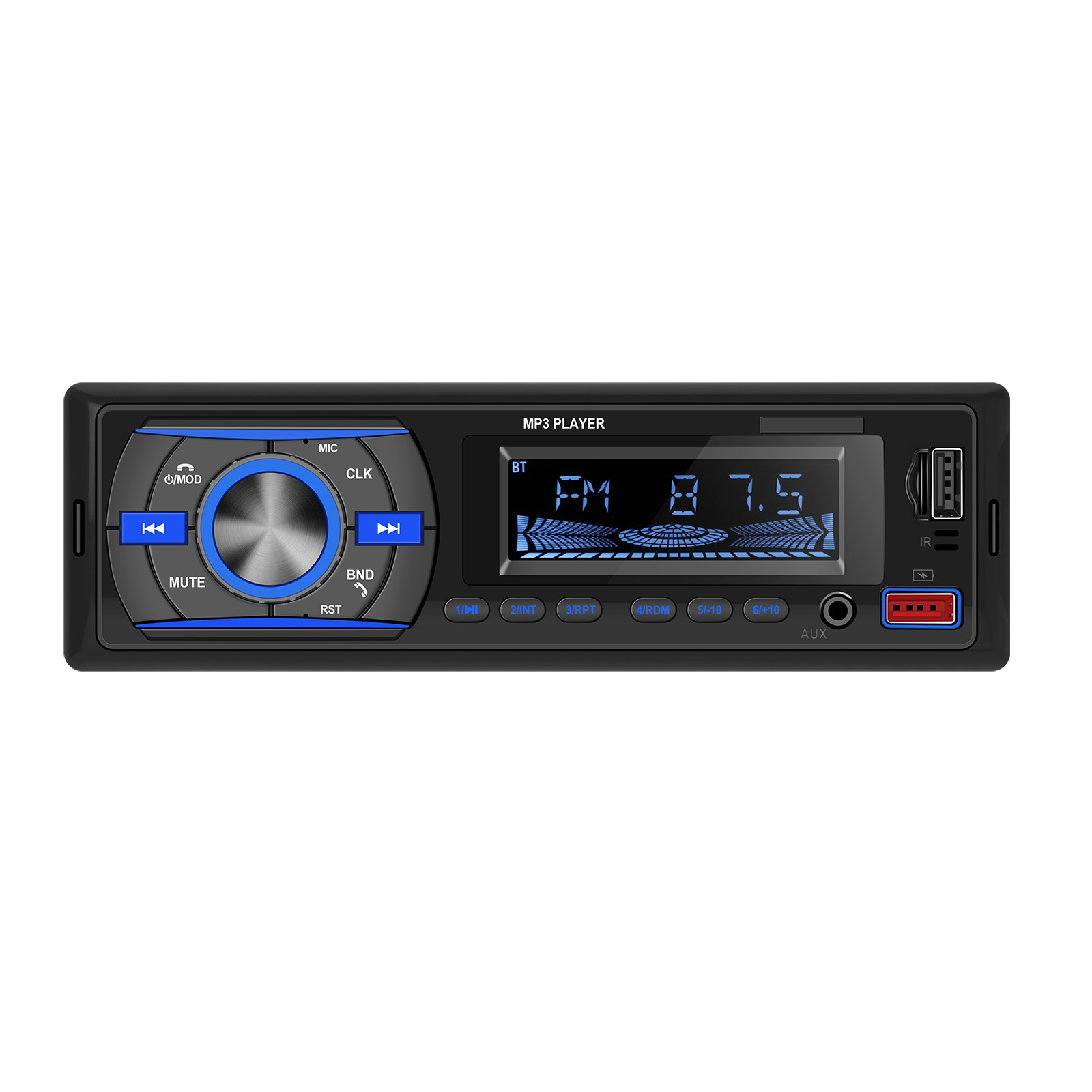 Car Mp3 Player Bluetooth Location Finder U Disk Power Amplifier Radio with Remote Control