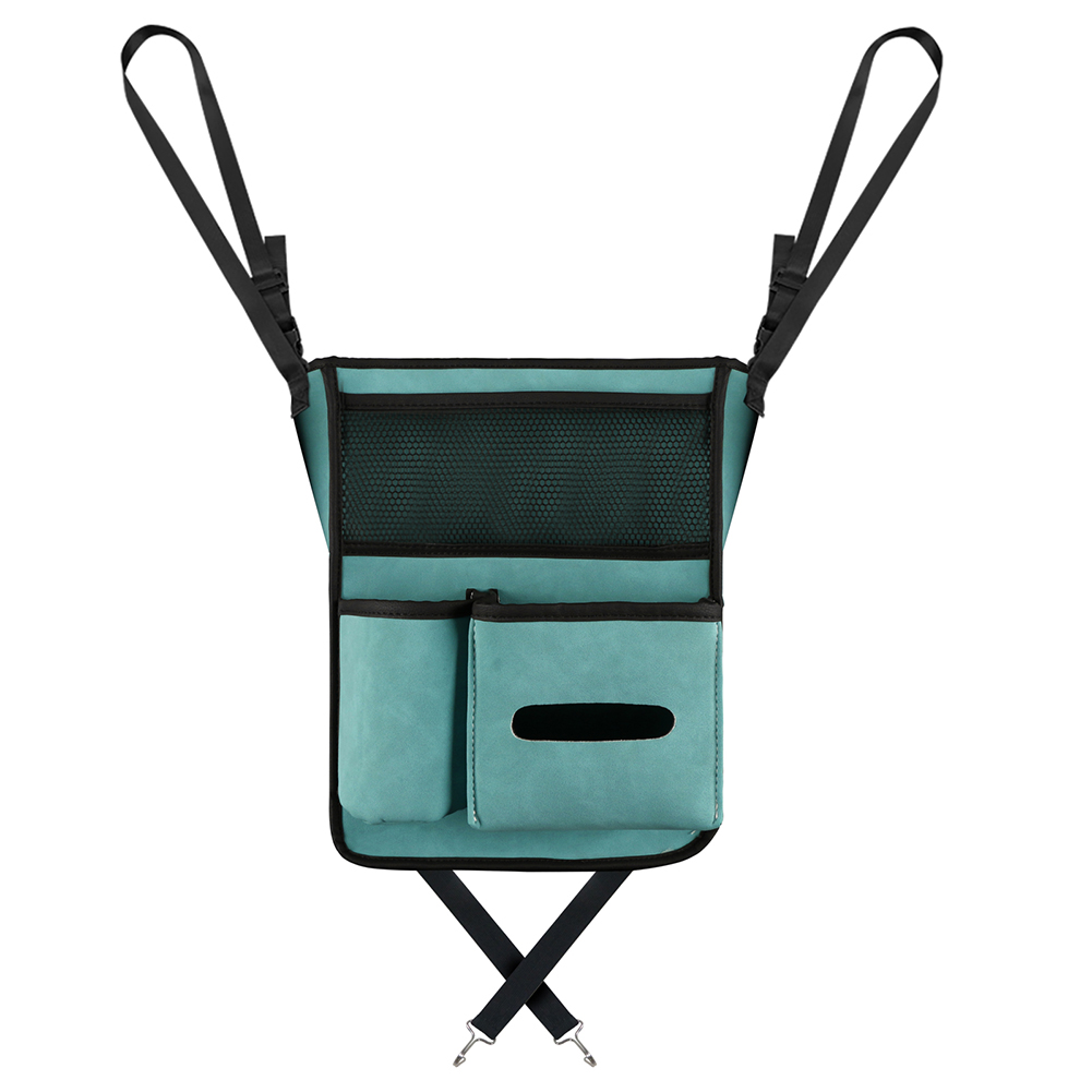 Car Net Pocket Handbag Holder Central Control Pet Kids Barrier Water Cup Storage Bag