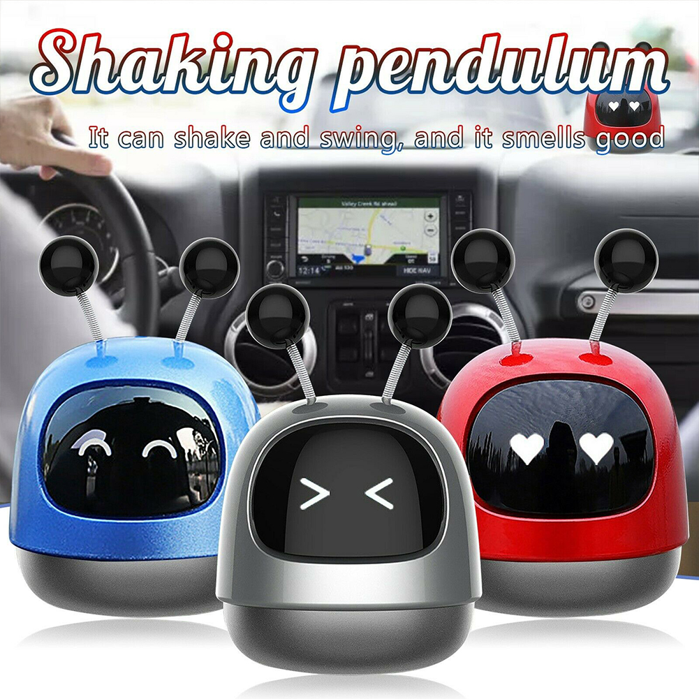 Car Perfume Cute Robot-shaped Solid Fragrance Incense Tablets Long-lasting Light Fragrance Ornaments