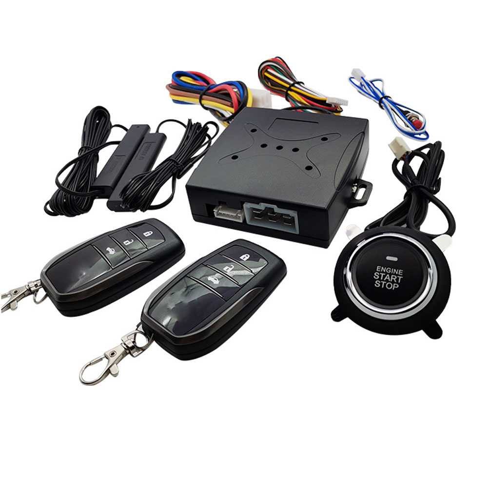 Car SUV PKE keyless Entry Engine Start Alarm System Push Button Remote Starter Universal Smart Car Start Button System